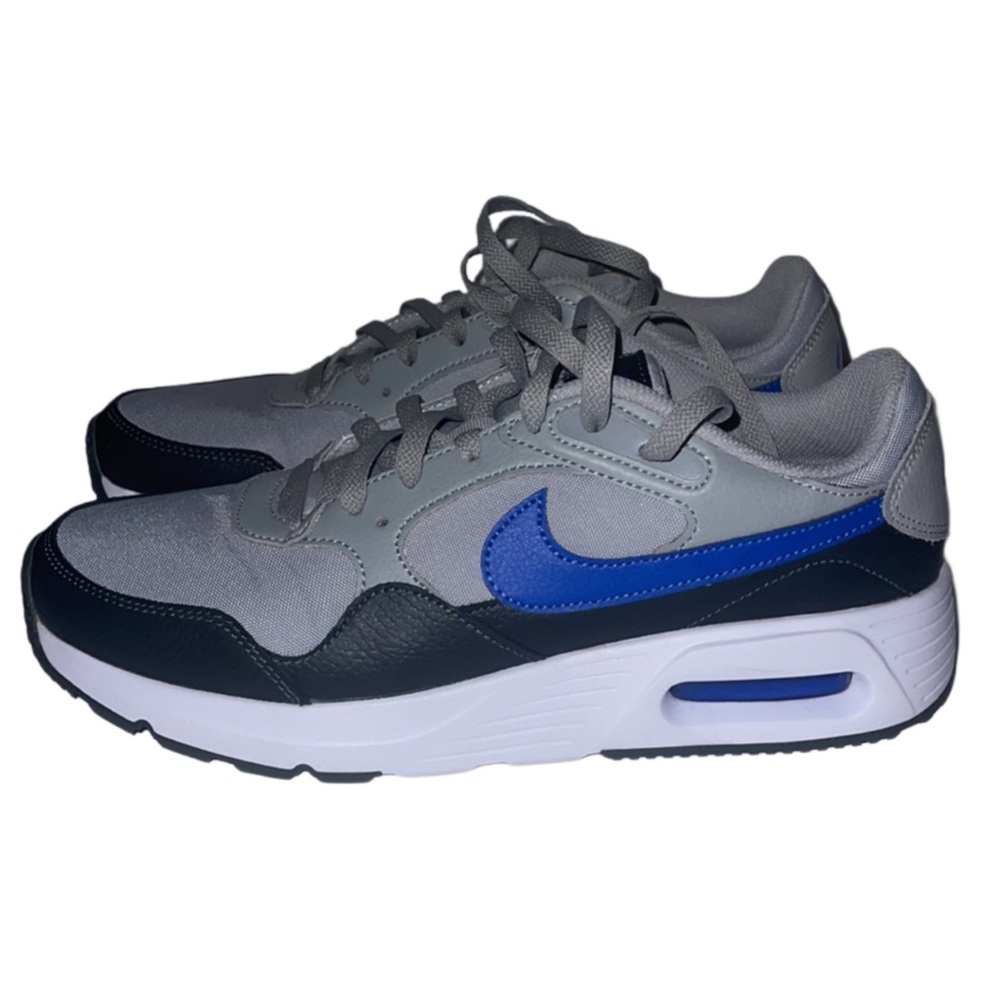 Nike Air Max SC Athletic Shoes Black Smoke Gray Game Royal CW4555-006 Men's 8.5